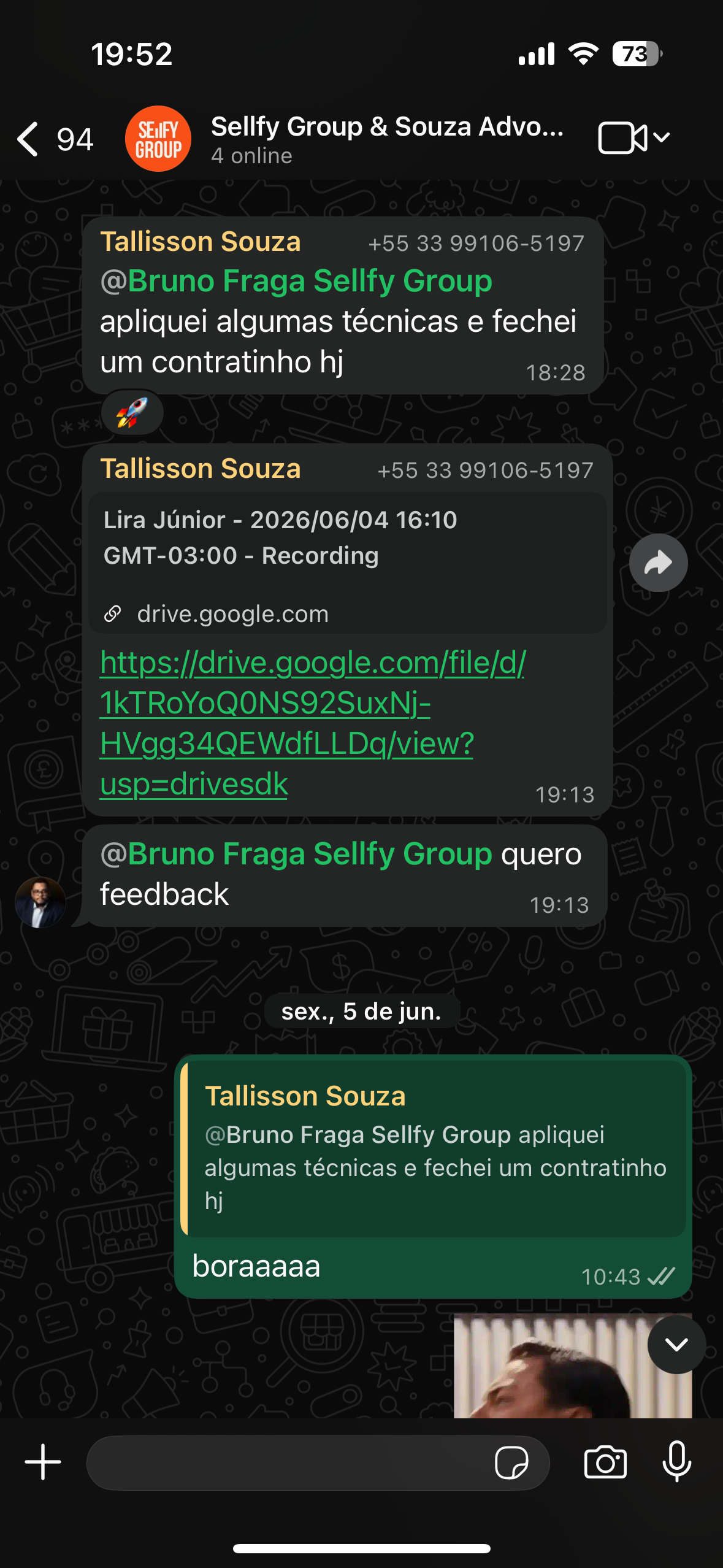 Depoimento de cliente Sellfy