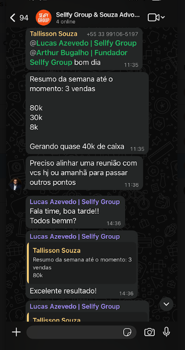 Depoimento de cliente Sellfy